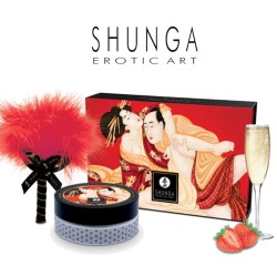 POUDRE DE CORPS SENSUELLE VIN PETILLANT A LA FRAISE DE "SHUNGA"