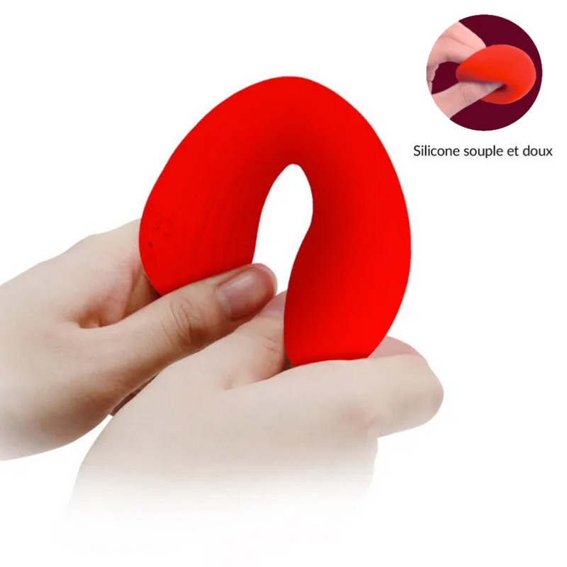 Love toys SEXTOY FAUN ROUGE ULTRA DOUX DE PRETTYLOVE