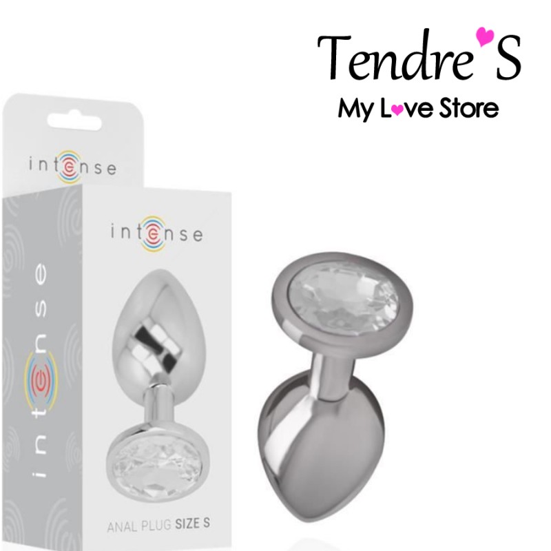Plugs & Chapelets Anals PLUG ANAL ARGENTE CRISTAL TAILLE S DE INTENSE