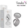PLUG ANAL ARGENTE CRISTAL TAILLE S DE "INTENSE"