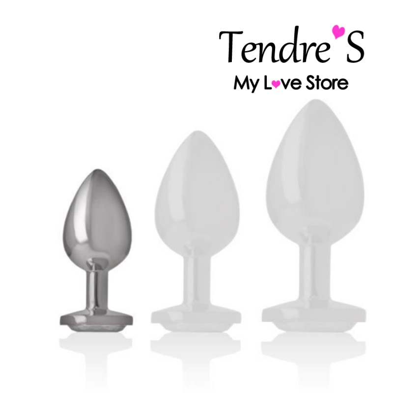 Plugs & Chapelets Anals PLUG ANAL ARGENTE CRISTAL TAILLE S DE INTENSE