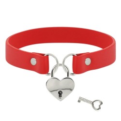 COLLIER COQUETTE ROUGE CADENAS COEUR