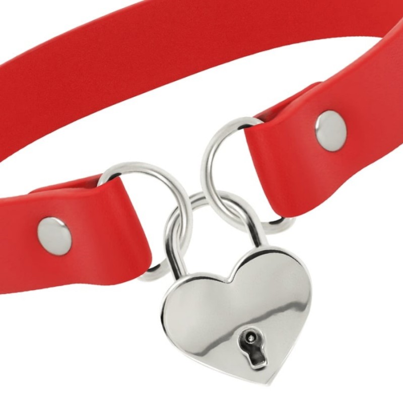 COLLIER COQUETTE ROUGE CADENAS COEUR