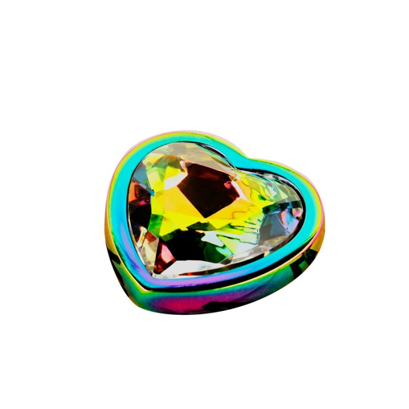 PLUG METAL ARC EN CIEL COEUR TAILLE: S OHMAMA