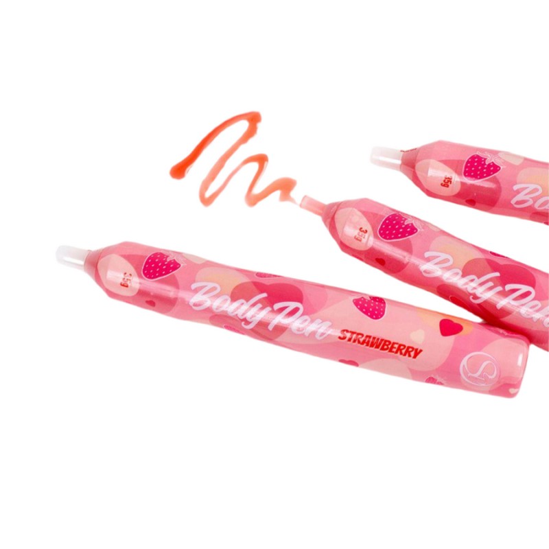 STYLO BODY PEN FRAISE COMESTIBLE
