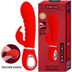RABBIT PRESCOTT ROUGE ULTRA SOUPLE DE PRETTY LOVE