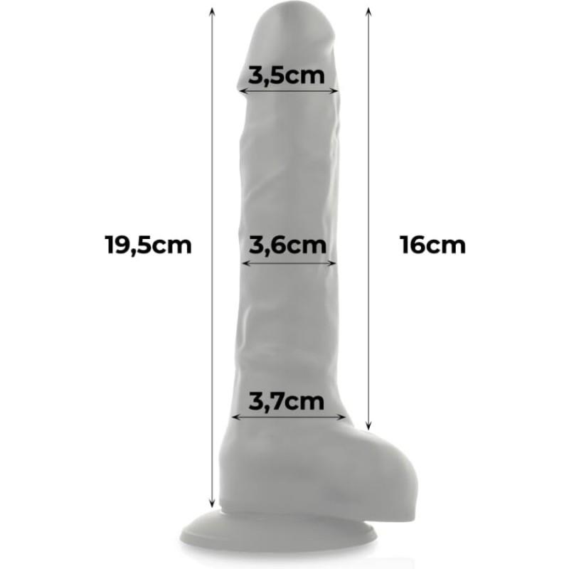 Love toys LOVE TOY VENTOUSE COCK MILLER BLACK 19.5 CM