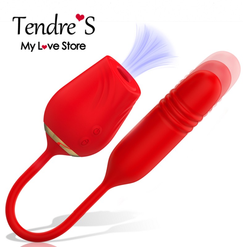 Love toys ROSE MIA AMALFI AVEC SUCCION ET VA ET VIENTS