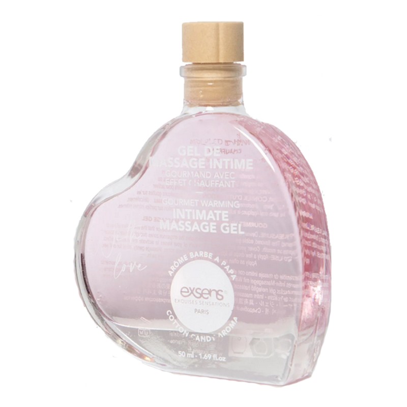Bien Etre GEL DE MASSAGE INTIME GOURMAND BARBE A PAPA ET CHAUFFANT DE EXSENS