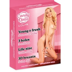 POUPEE GONFLABLE 3 ORIFICES LOLITA DE CANDY DOLLS