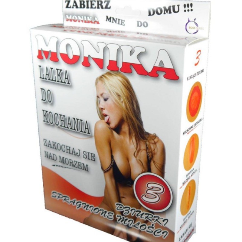 POUPEE GONFLABLE 3 ORIFICES MONIKA