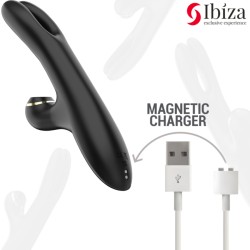 Love toys RABBIT DOUBLE VIBRATEUR SERRAGE NOIR DE IBIZA