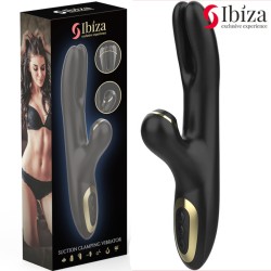 RABBIT DOUBLE VIBRATEUR SERRAGE NOIR DE IBIZA