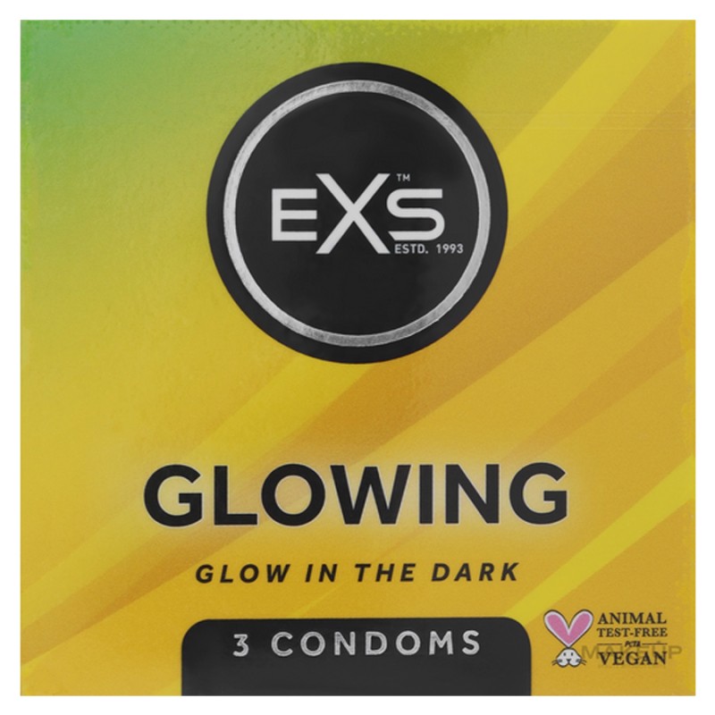Bien Etre PRESERVATIF PHOSPHORESCENT X3 GLOWING CONDOMS EXS