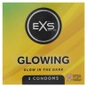 PRESERVATIF PHOSPHORESCENT X3 GLOWING CONDOMS EXS