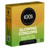 PRESERVATIF PHOSPHORESCENT X3 GLOWING CONDOMS EXS