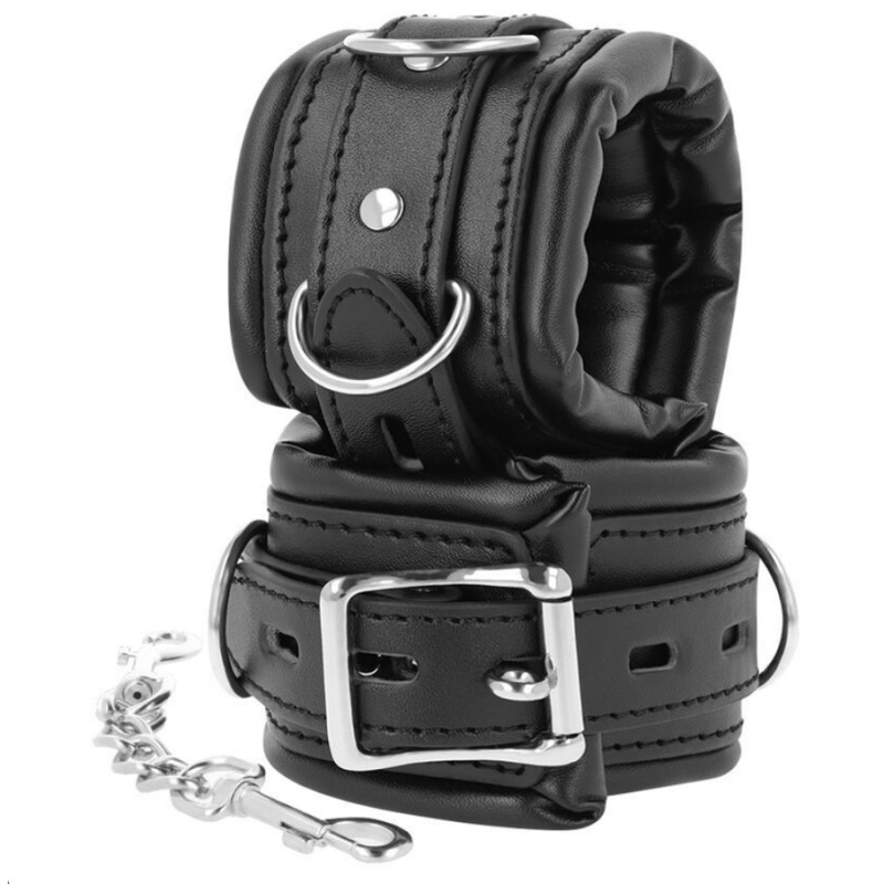 Accessoires MENOTTES NOIRES BDSM DE DARKNESS