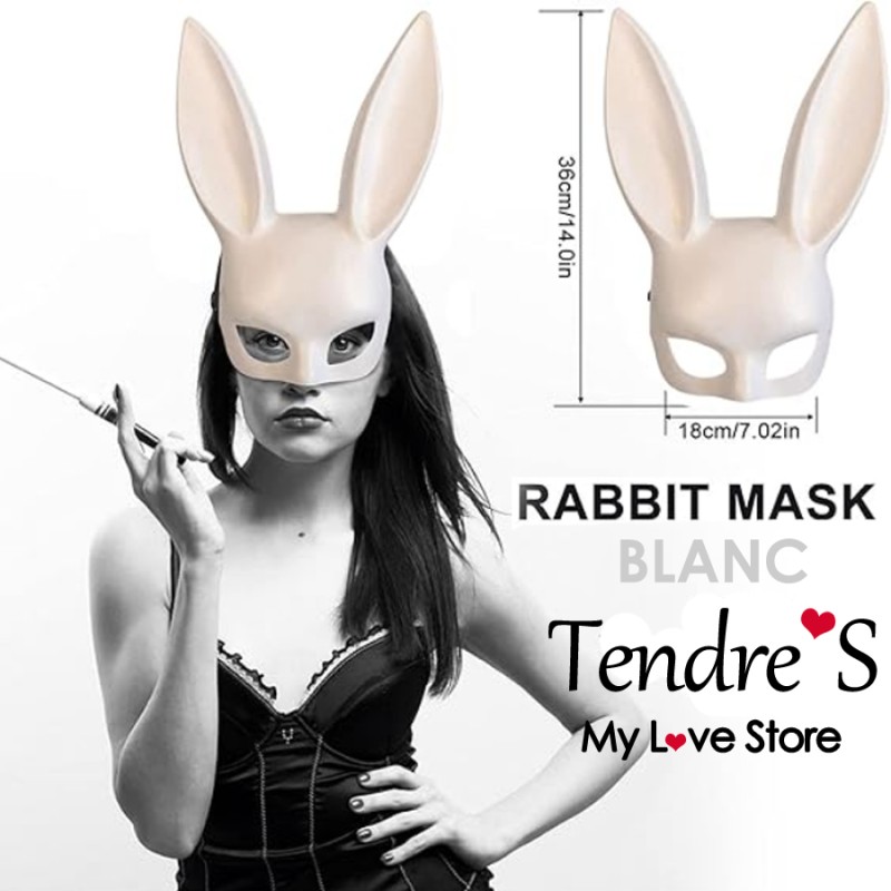 Lingerie MASQUE RABBIT MASK BLANC