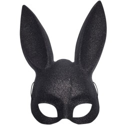 Lingerie MASQUE RABBIT MASK NOIR PAILLETTES