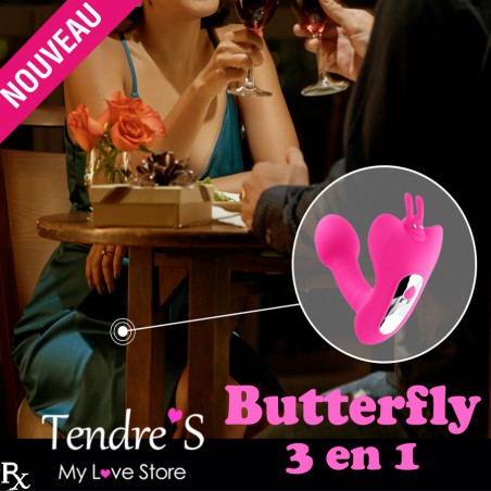 Love toys BUTTERFLY ROSE 3 EN 1 DE YOBA