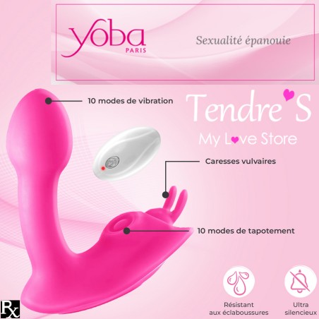Love toys BUTTERFLY ROSE 3 EN 1 DE YOBA