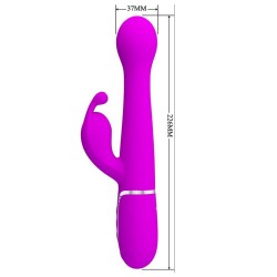 Love toys RABBIT DEJON ROSE VA ET VIENTS AVEC BILLES ROTATIVES DE PRETTY LOVE