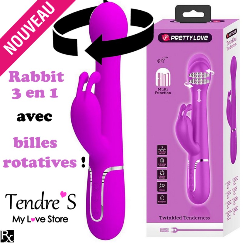 RABBIT DEJON VA ET VIENTS AVEC BILLES ROTATIVES DE PRETTY LOVE