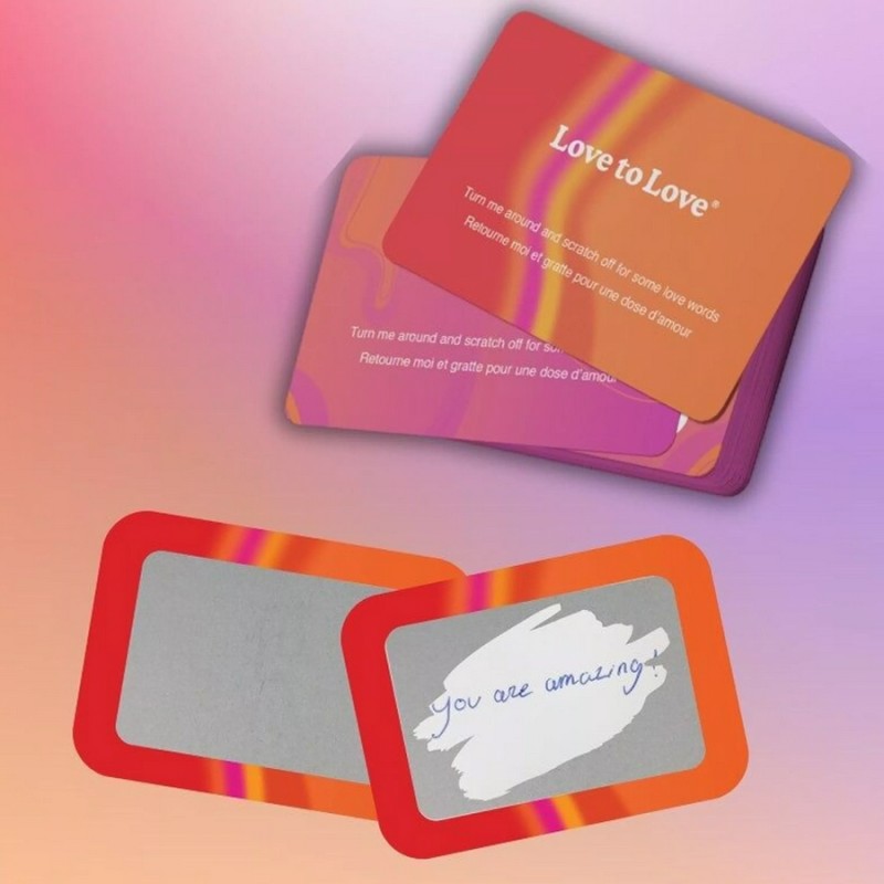 Jeux et Livres CARTES MESSAGES PERSONNALISABLES A GRATTER GLIMMERS DE LOVE TO LOVE