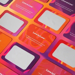 Jeux et Livres CARTES MESSAGES PERSONNALISABLES A GRATTER GLIMMERS DE LOVE TO LOVE
