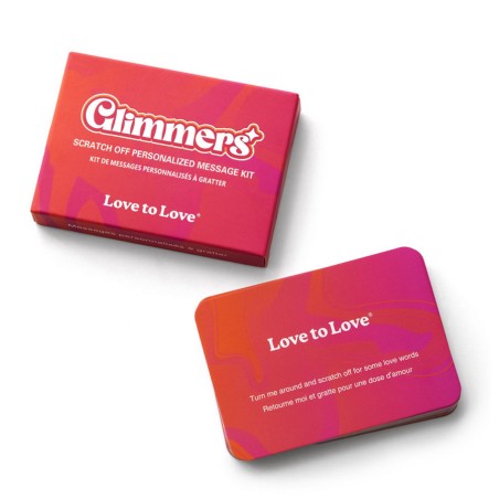 Jeux et Livres CARTES MESSAGES PERSONNALISABLES A GRATTER GLIMMERS DE LOVE TO LOVE Jeux et Livres CARTES MESSAGES PERSONNALISABLES A GRATTER GLIMMERS DE LOVE TO LOVE
