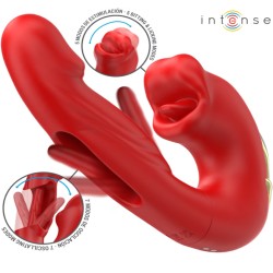RABBIT ROUGE NATHY AVEC BOUCHE POUR CLITORIS DE INTENSE