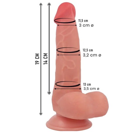 Love toys LOVE TOY VENTOUSE ROCK ARMY FOX CLAIR 19 CM Love toys LOVE TOY VENTOUSE ROCK ARMY FOX CLAIR 19 CM