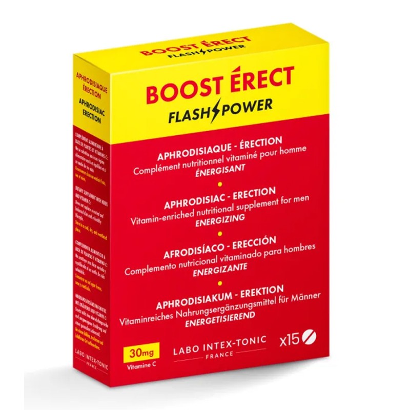 Aphrodisiaques BOOST ERECT FLASH POWER 15 COMPRIMES