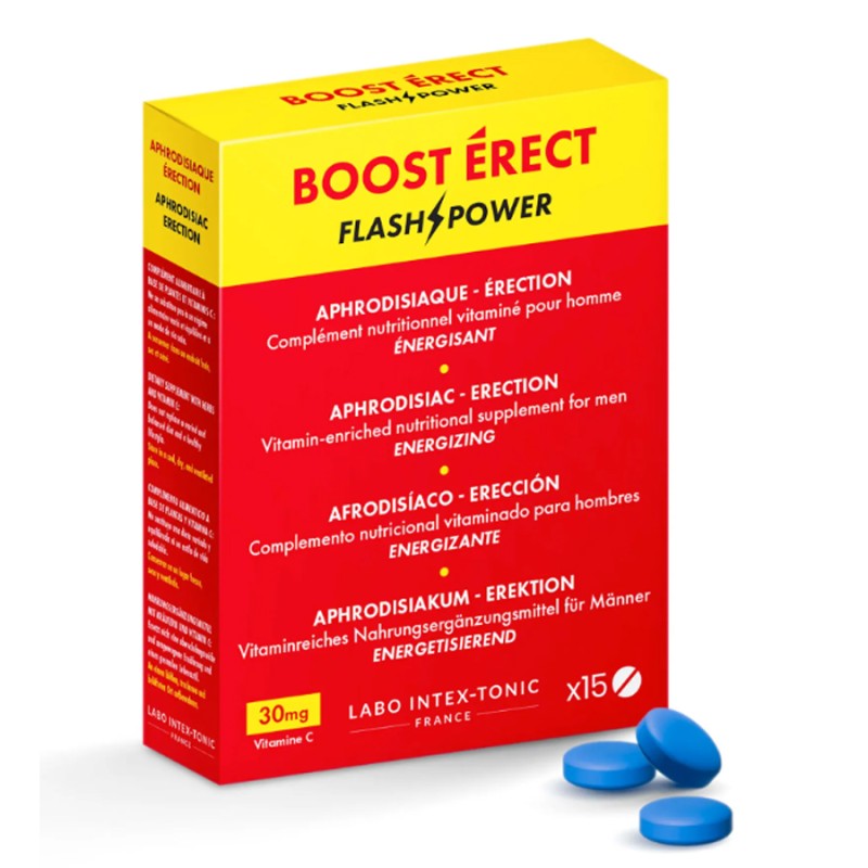 Aphrodisiaques BOOST ERECT FLASH POWER 15 COMPRIMES