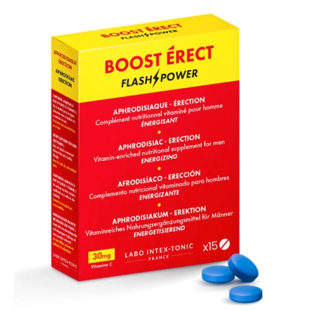 Aphrodisiaques BOOST ERECT FLASH POWER 15 COMPRIMES Aphrodisiaques BOOST ERECT FLASH POWER 15 COMPRIMES