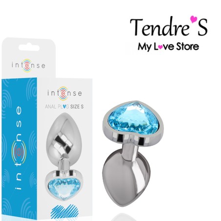 Plugs & Chapelets Anals PLUG ANAL ARGENTE COEUR BLEU TAILLE S DE INTENSE Plugs & Chapelets Anals PLUG ANAL ARGENTE COEUR BLEU TAILLE S DE INTENSE