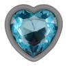 PLUG ANAL ARGENTE COEUR BLEU TAILLE S DE INTENSE