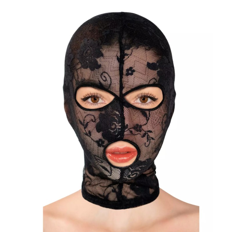 CAGOULE EN RESILLE A MOTIFS DE FETISHTENTATION