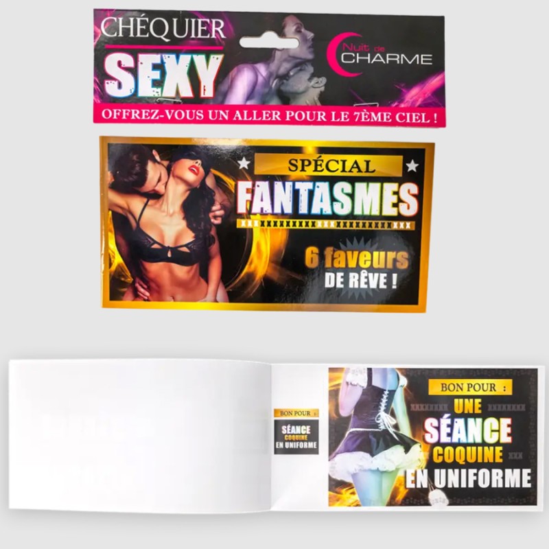 Jeux et Livres CHEQUIER SEXY FANTASMES NUIT DE CHARME