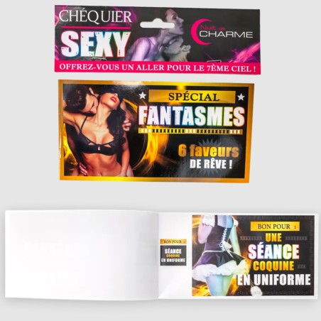 Jeux et Livres CHEQUIER SEXY FANTASMES NUIT DE CHARME Jeux et Livres CHEQUIER SEXY FANTASMES NUIT DE CHARME