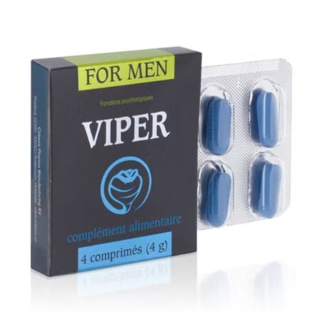 Aphrodisiaques VIPER FOR MEN 4 GELULES Aphrodisiaques VIPER FOR MEN 4 GELULES