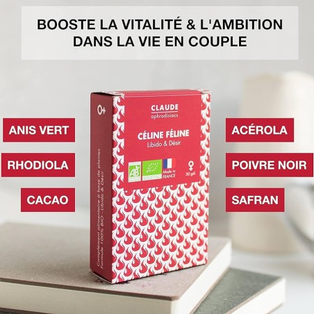 Aphrodisiaques CELINE FELINE 10 GELULES DE CLAUDE APHRODISIACS Aphrodisiaques CELINE FELINE 10 GELULES DE CLAUDE APHRODISIACS