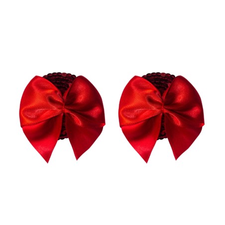 Accessoires CACHES TETONS NIPPIES ROUGES A NOEUDS BLAZE DE BURLESQUE Accessoires CACHES TETONS NIPPIES ROUGES A NOEUDS BLAZE DE BURLESQUE