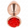 Plugs & Chapelets Anals PLUG OR ROSE METAL ROSE ROUGE TAILLE:M DE KINK Plugs & Chapelets Anals PLUG OR ROSE METAL ROSE ROUGE TAILLE:M DE KINK