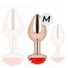 Plugs & Chapelets Anals PLUG OR ROSE METAL ROSE ROUGE TAILLE:M DE KINK Plugs & Chapelets Anals PLUG OR ROSE METAL ROSE ROUGE TAILLE:M DE KINK