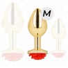 PLUG OR METAL ROSE ROUGE TAILLE:M DE KINK
