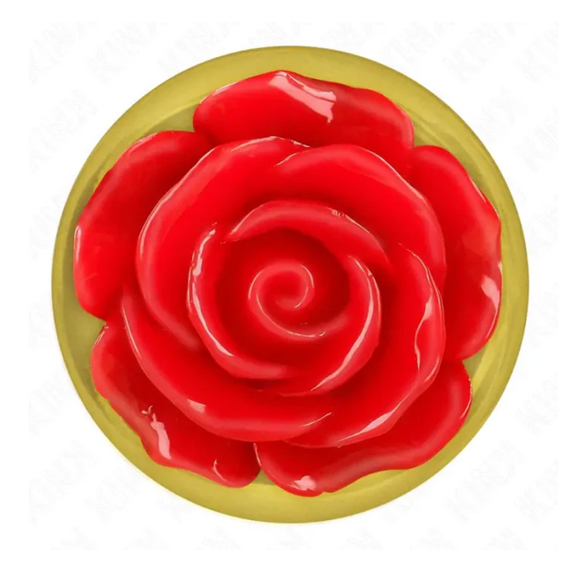 PLUG OR METAL ROSE ROUGE TAILLE:M DE KINK