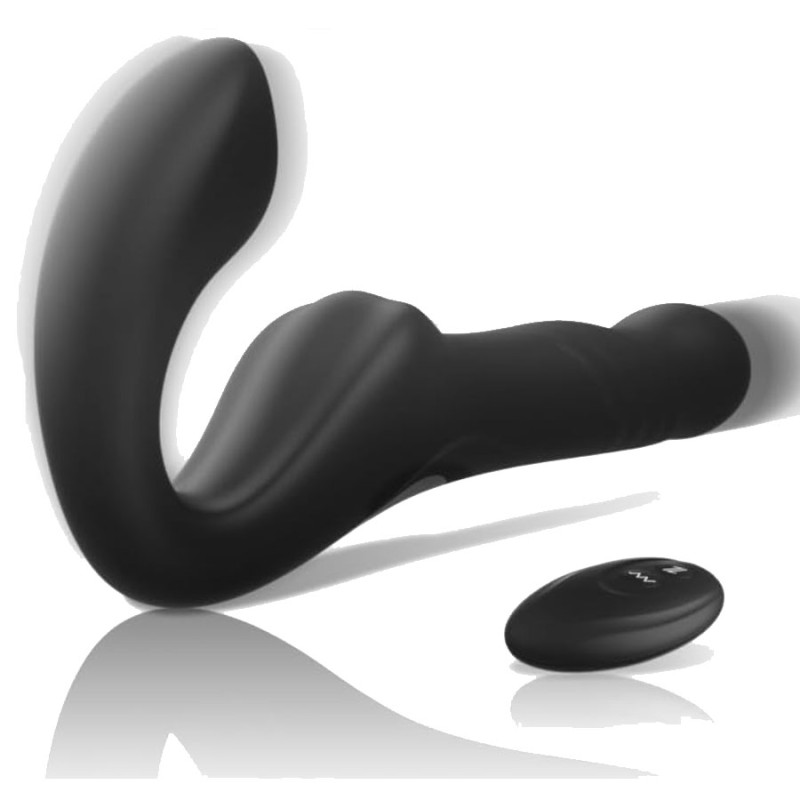 Love toys LOVE TOY CEINTURE SANS CEINTURE NOIR REMOTE CONTROL STRAPLESS VIBRATOR DE IBIZA