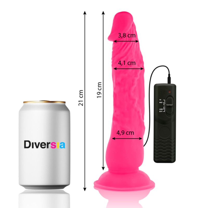 LOVE TOYS VENTOUSE VIBRANT ROSE DE DIVERSIA  21 CM
