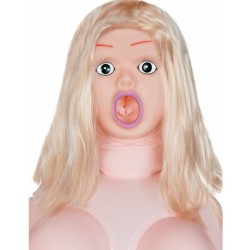 Love Toys Homme POUPEE GONFLABLE 3 ORIFICES PRETTY BLONDE 3D DE CANDY DOLLS